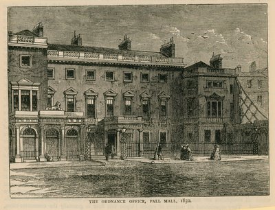 オードナンスオフィス、ポールモール、1850 作： English School