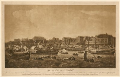 ホワイトホール宮殿、1683 作： English School