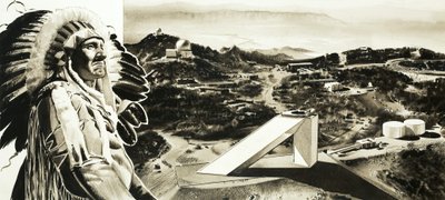 パパゴスインディアンは、科学者がキットピークに展望台を建てることを許可しました 作： English School