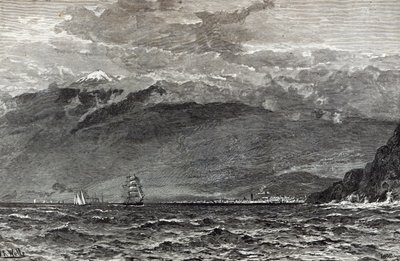 テネリフのピーク、サンテクルス、「レジャーアワー」、1888 作： English School