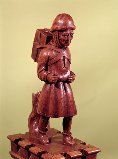 スワッファムの行商人、1462年頃（木） 作： English School
