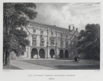 ペピシアン図書館、マグダレン大学、1842年 作： English School