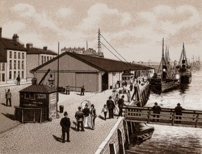 The Quay, Belfast (litho) 作： English School