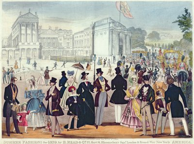 貴族院からの女王の帰還、1839年（アクアチントで彫刻） 作： English School