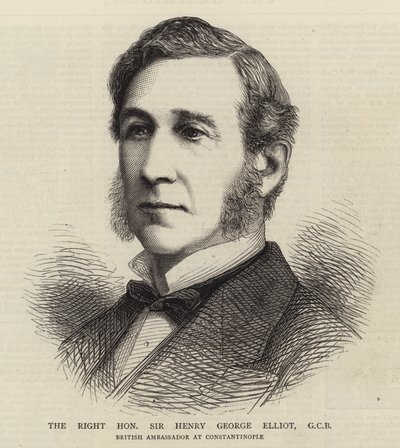 The Right Honourable Sir Henry George Elliot, GCB (e.g. engraving) 作： English School