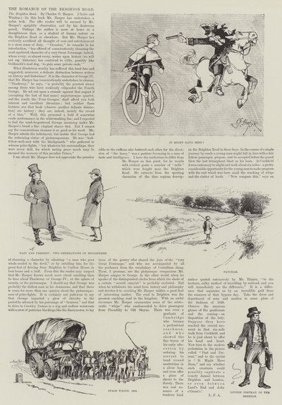 The Romance of the Brighton Road（邦題：ブライトン・ロードの恋）」（版画 作： English School