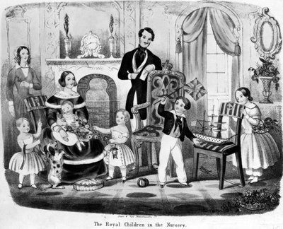 保育園の王室の子供たち、THAE作、1847年 作： English School