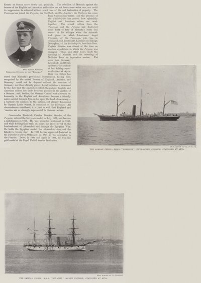 アピアのイギリス海軍（版画 作： English School