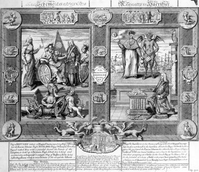 失望した計画、実りのない犠牲、1733年 作： English School