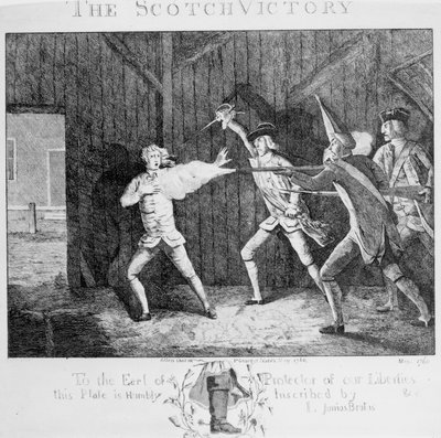 スコッチの勝利、1768 作： English School