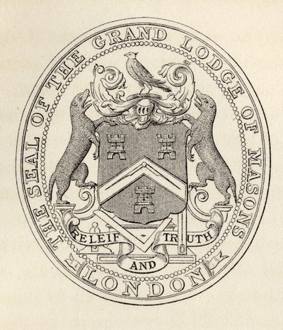 1813年以前のロンドンのメイソングランドロッジのシール 作： English School