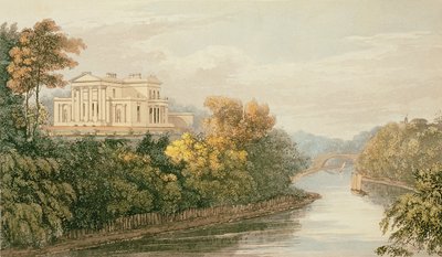Ackermanns Repository of ArtsのGB Greenough Esq。、Regents Parkの座席、1826年発行 作： English School