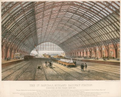 1866年から69年にかけて建てられたロンドンのミッドランド駅セントパンクラス 作： English School