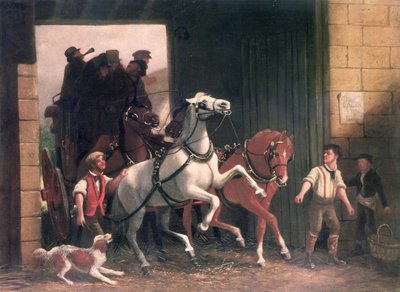 舞台到着、1830年頃 作： English School