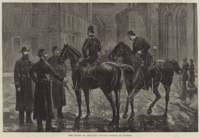 アイルランドの国家、ダブリンの警察パトロール（彫刻 作： English School