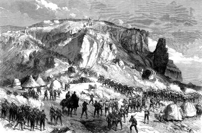 マグダラの嵐、1868年4月13日、イースターの日曜日、イギリス遠征からアビシニアまで、1868 作： English School