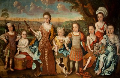 Strachey Family、c.1710 作： English School