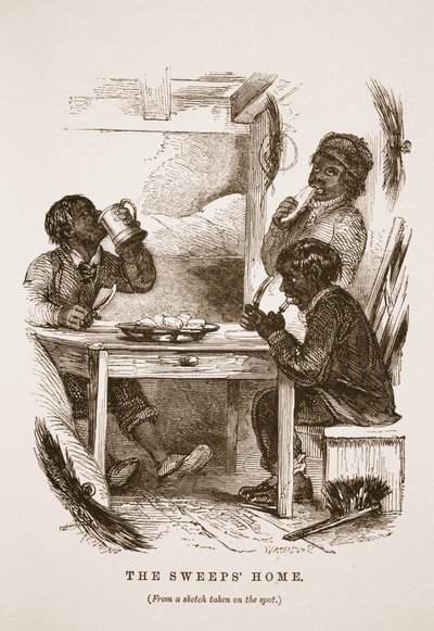 スウィープホーム、ロンドン労働とロンドン貧困層からのイラスト、パブHenry Mayhew著。 1862 作： English School