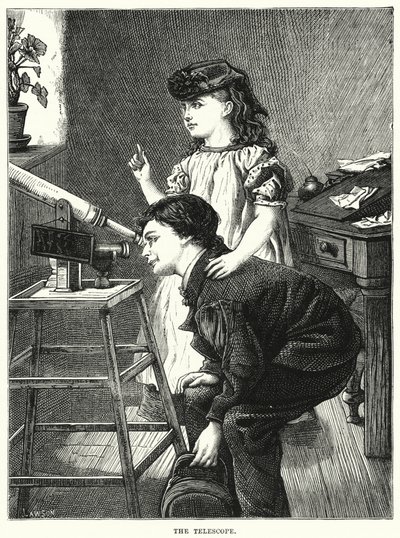 望遠鏡（彫刻 作： English School