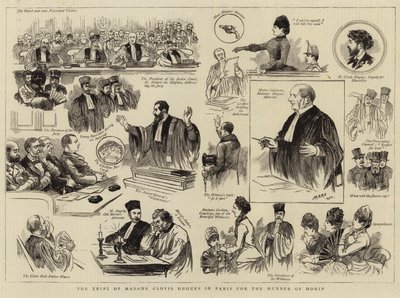 モーリンの殺害のためのパリでのクロービス・ヒューグ夫人の裁判 作： English School