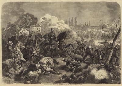 The War, King William and his Staff at Gravelotte (e.g. engraving) 作： English School