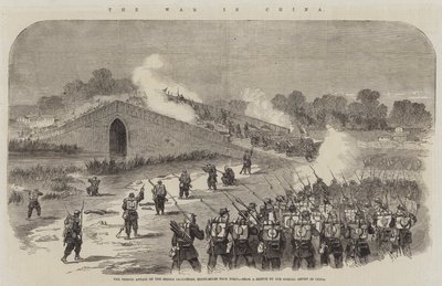 中国での戦争の様子（彫刻 作： English School