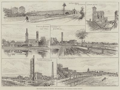 The Water Supply of London, the Southwark and Vauxhall Water Company (e.g. engraving) 作： English School