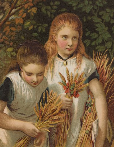 The Young Gleaners (chromolitho) 作： English School