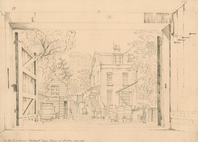 1872年9月、プットニーにあるジョージギバーツの家の裏側 作： English School
