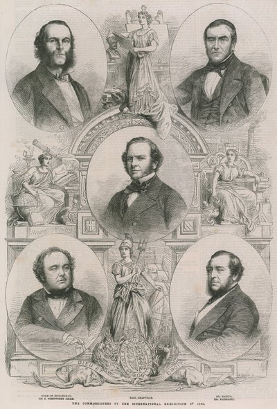1862年の国際展示会の委員 作： English School