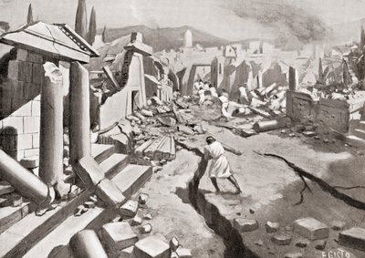 紀元前464年、古代ギリシャのスパルタで起きた地震（Hutchinson