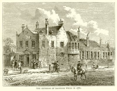 1780年のバニッジウェルズの外観 作： English School