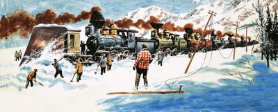 アメリカ全土で最初の大陸横断鉄道 作： English School