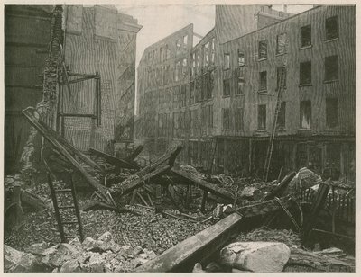ロンドンのオールドベイリーの大火事 作： English School