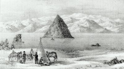 1844年1月のピラミッド湖の榴弾砲は、探検隊の報告から1842年のロッキー山脈、および1843-44年のジョンC.フリーモントによるオレゴンとノースカロライナまで、1845年（ 作： English School