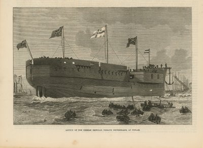 ドイツの装甲艦フリゲート艦ドイツの打ち上げ 作： English School