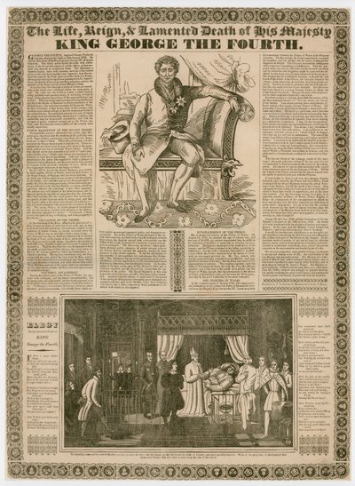 ジョージ4世陛下の生涯と治世、嘆きの死 作： English School