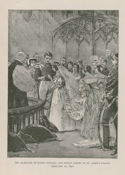 ビクトリア女王とアルバート王子の結婚 作： English School