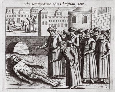 クリスチャンユダヤ人の殉教、ジョンフォックスによる使徒行事の記念碑、第9版、パブ。 1684 作： English School