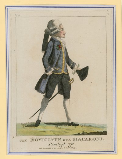 マカロニの修練院、ラネラー、1772 作： English School