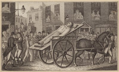ウィリアムズの遺体の公開処刑（エングレーヴィング） 作： 英語学校