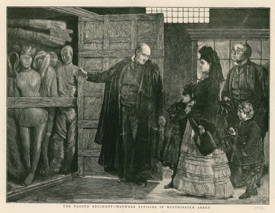 ボロボロの連隊-ウェストミンスター寺院でのワックスワーク 作： English School