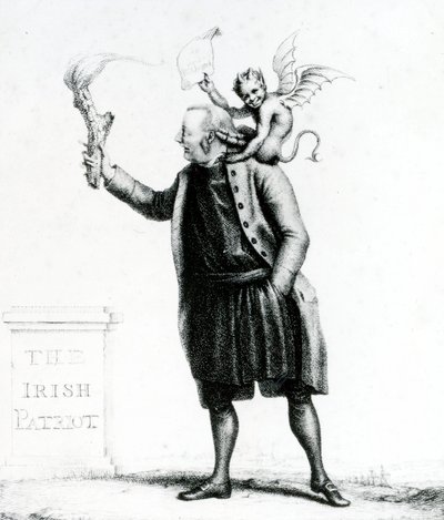 1784年にRichard Morton Payeによって出版された、Dの右牧師ボランティアB（点描） 作： English School
