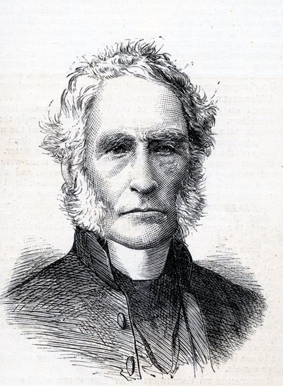 右の牧師アルフレッドオリバント（1798-1882）グラフィックからのイラスト1883年1月13日 作： English School