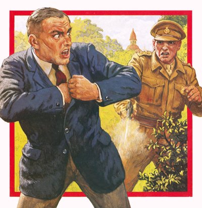 裏切り者ウィリアム・ジョイスの脱出を止めたショット 作： English School
