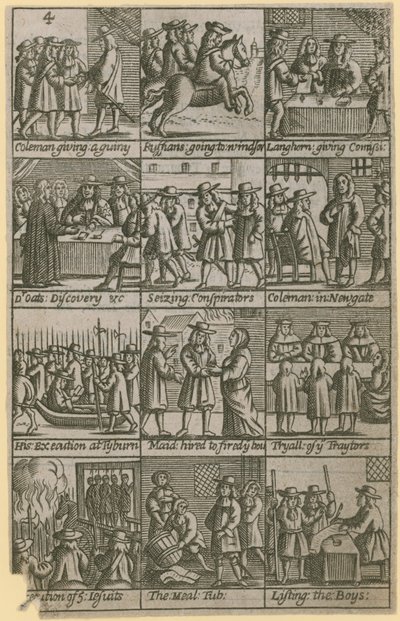 1678年11月27日に反逆罪で試みられたエドワードコールマンの物語 作： English School