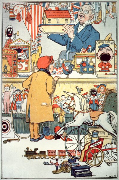 おもちゃ屋、1910年頃 作： English School