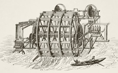 ウィリアムヒックマンスミスオーブリー（1858〜1916）が1890年にロンドンで出版したイングランド国立および国内史から1582年に最初に建設されたロンドンブリッジの水道 作： English School