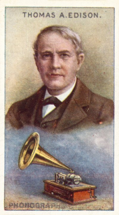 Thomas Alva Edison、蓄音機 作： English School