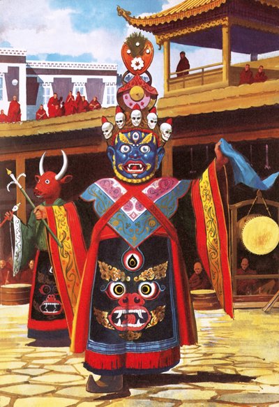 チベットの悪魔の踊り 作： English School